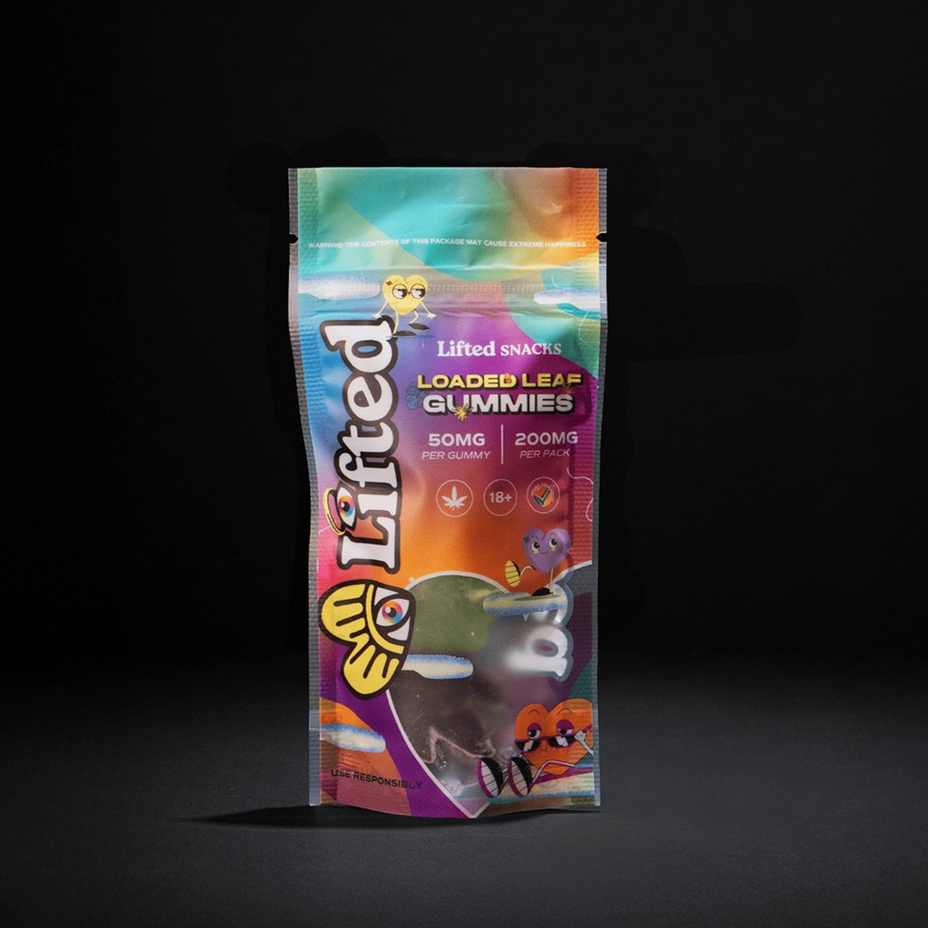 Lifted Loaded Leaf Gummies 200mg (4x50mg)