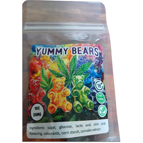 Vegan Gummies - Yummy Bears 200mg (10x20mg)