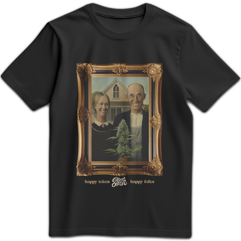 Stash T-shirts - Happy Folks (Small)