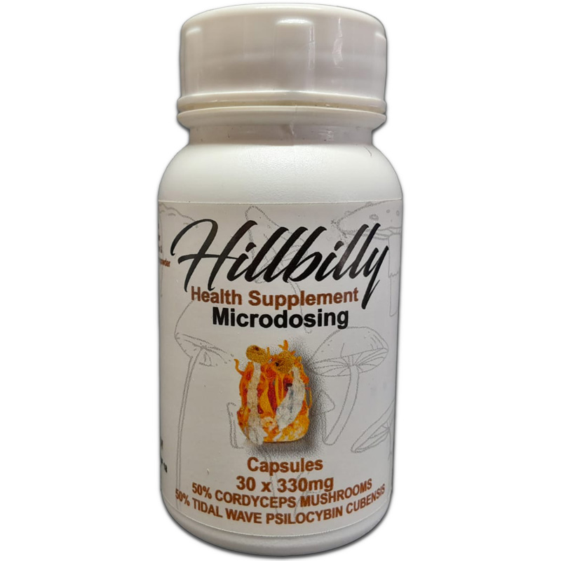 Hillbilly Microstack Psilocybin Microdosing Capsules (Tidal Wave + Cordyceps) 330mg
